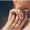 Bague jonc plat étoile creusée en argent 925