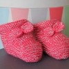 Chaussons lurex 6m (fuschia)