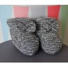 Chaussons lurex 6m (anthracite)