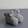 Chaussons lurex 6m (gris)