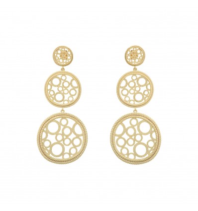 boucles d'oreilles hebes plaqué or 