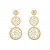 boucles d'oreilles hebes plaqué or 