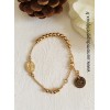 Bracelet Chapelet en plaqué or