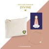 Pochette cadeau fête des mères Godsavetheking avec son bracelet et sa carte Sainte Marie - DIVINE