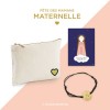 Pochette cadeau fête des mères Godsavetheking avec son bracelet et sa carte Sainte Marie - MATERNELLE