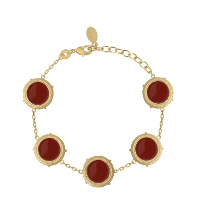 Bracelet VALENTINA Email rouge