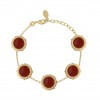 Bracelet VALENTINA Email rouge