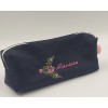 Trousse d'école avec fleurs