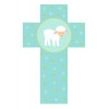 Cadeau de baptême. Croix motif agneau