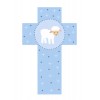 Cadeau de baptême. Croix motif agneau