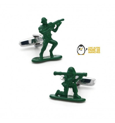 Boutons de manchette petit soldat