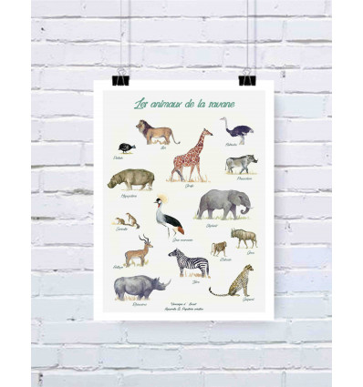 Les animaux de la savane