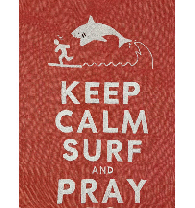 Fouta Keep calm pray and surf