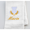 Drap de bain  luxe ourson avec couronne