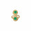 Bague Ariane Agate verte, Quartz rose, Cornaline