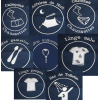 6 Sacs de camp brodés personnalisés