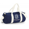 Sac polochon avec grande initiale et prénom brodés imperméable