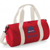 Sac polochon avec grande initiale et prénom brodés imperméable