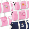 Sac polochon brodé pour fillette imperméable