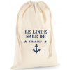 Sac de linge sale brodé thème Marin
