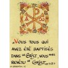 Images souvenir de baptême - Monastère La Consolation