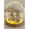 Sainte Famille en globe lumineux Personnalisé
