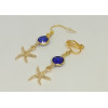 Boucles d'oreilles Océanie (vert ou bleu)