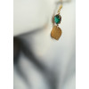 Boucles d'oreilles Laure doré (soit bleu soit vert)