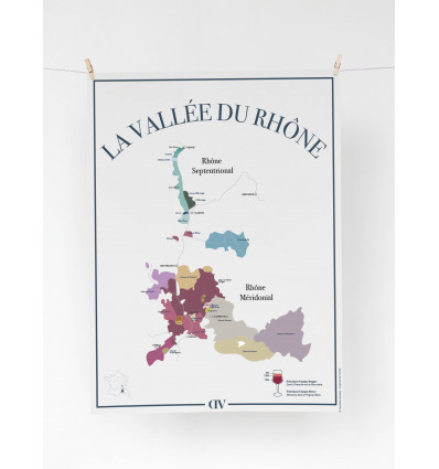 Affiche "La Vallée du Rhone" - 30x40cm