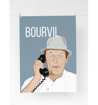 Affiche "Bourvil" - A4