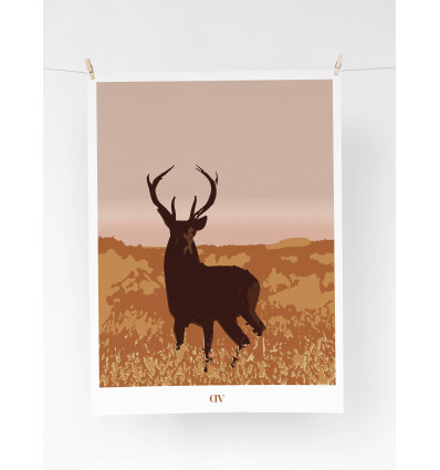 Affiche "Grand Cerf" - 30x40cm