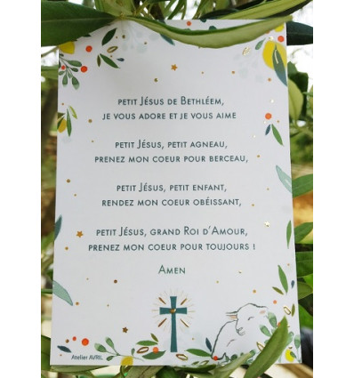 Image de communion en dorure