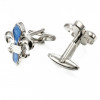 Boutons de Manchette Fleurs de Lys Bleu Ciel : Collection Limitée!