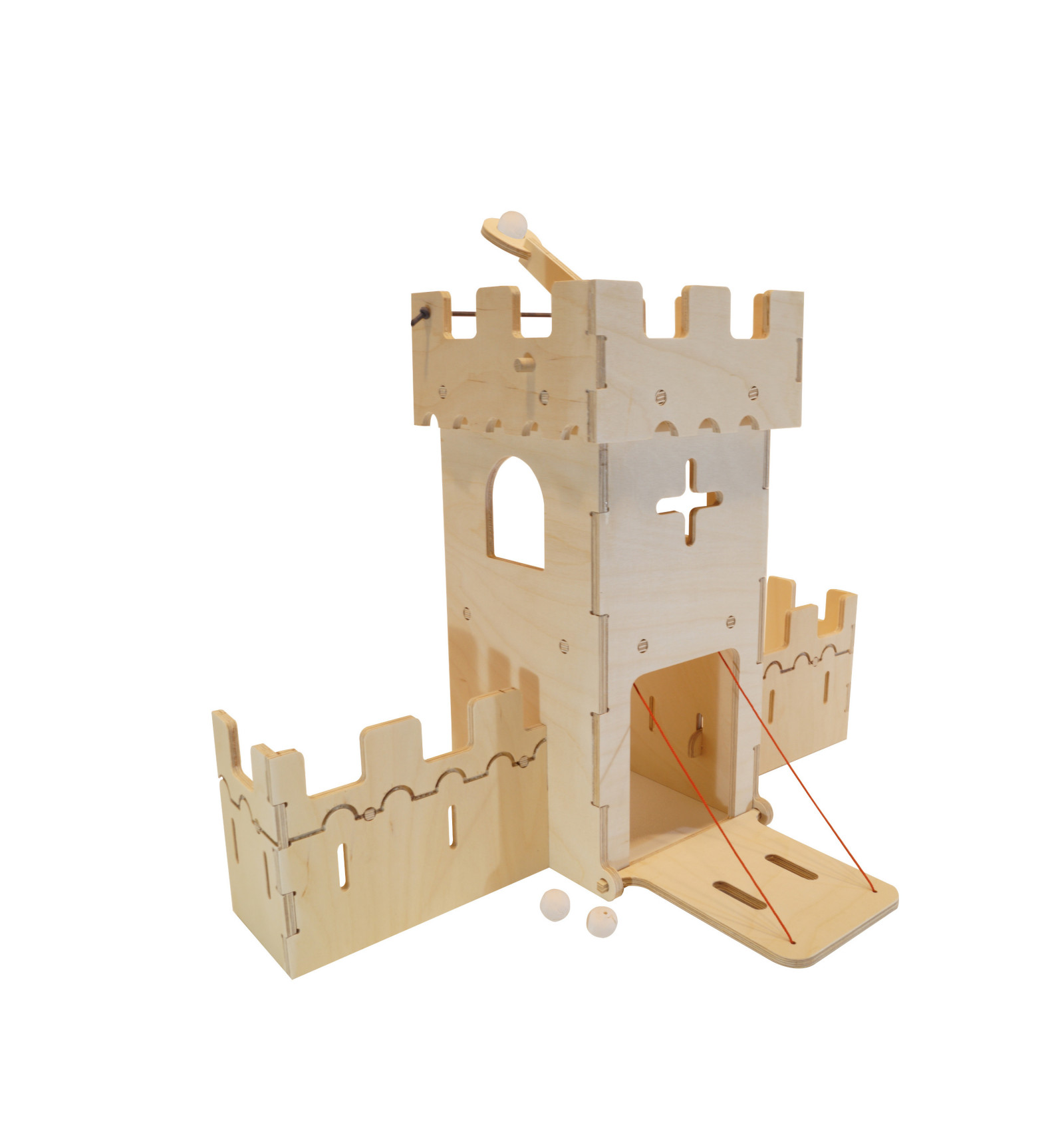 Kit DIY Château En Bois à Peindre - 12 Modèles, Crayons Aquarelle, Paillettes - Activité Créative Enfant