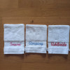 Gant de toilette brodé