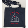 Sac de messe brodé doublé personnalisé  (grand modèle)