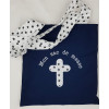 Sac de messe brodé doublé personnalisé  (grand modèle)