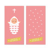 Lot de 2 signets Baptême fille Godsavetheking