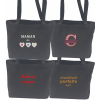 Cabas noir brodé pour maman