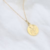 Collier Baptême Médaille Vierge à l'Enfant - Plaqué Or
