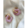 Boucles d'oreilles rose clair Suzanne
