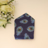 Pochette motif Paon