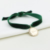 Velours – Bracelet Médaille festonnée personnalisée