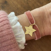 Au fil de velours – Bracelet Étoile personnalisée