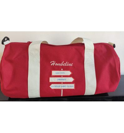 Très grand sac polochon panneau de direction  (34L) existe en bleu ou rouge