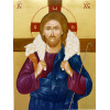 Image A4 Icône de Jésus bon berger pelliculage brillant pour un coin prière