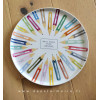 plat à tarte crayons