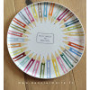plat à tarte crayons