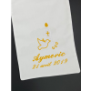 Echarpe de baptême brodée
