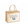 Sac en toile de jute brodé Maman